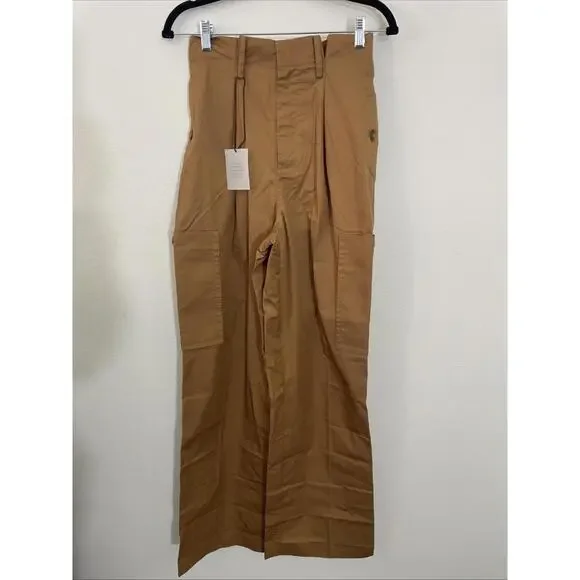 Rrevolve HELSA Paperbag Pant in Caramel size XS NWT $258 msrp